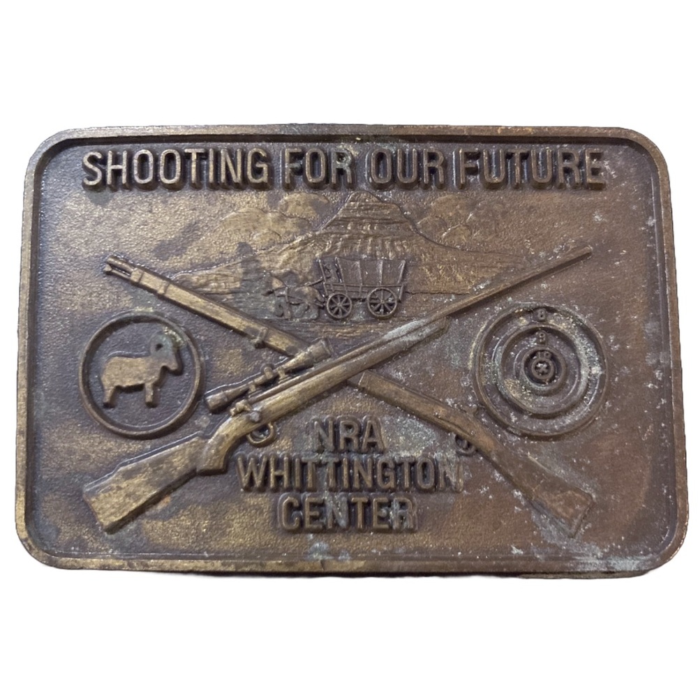 Bronze Shooting Belt Buckle